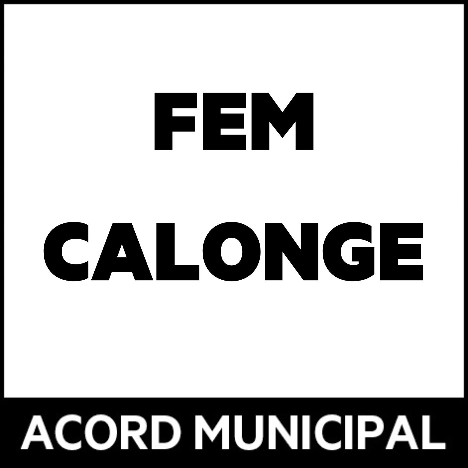 Logo FEM CALONGE - Acord Municipal (FEM-AM)