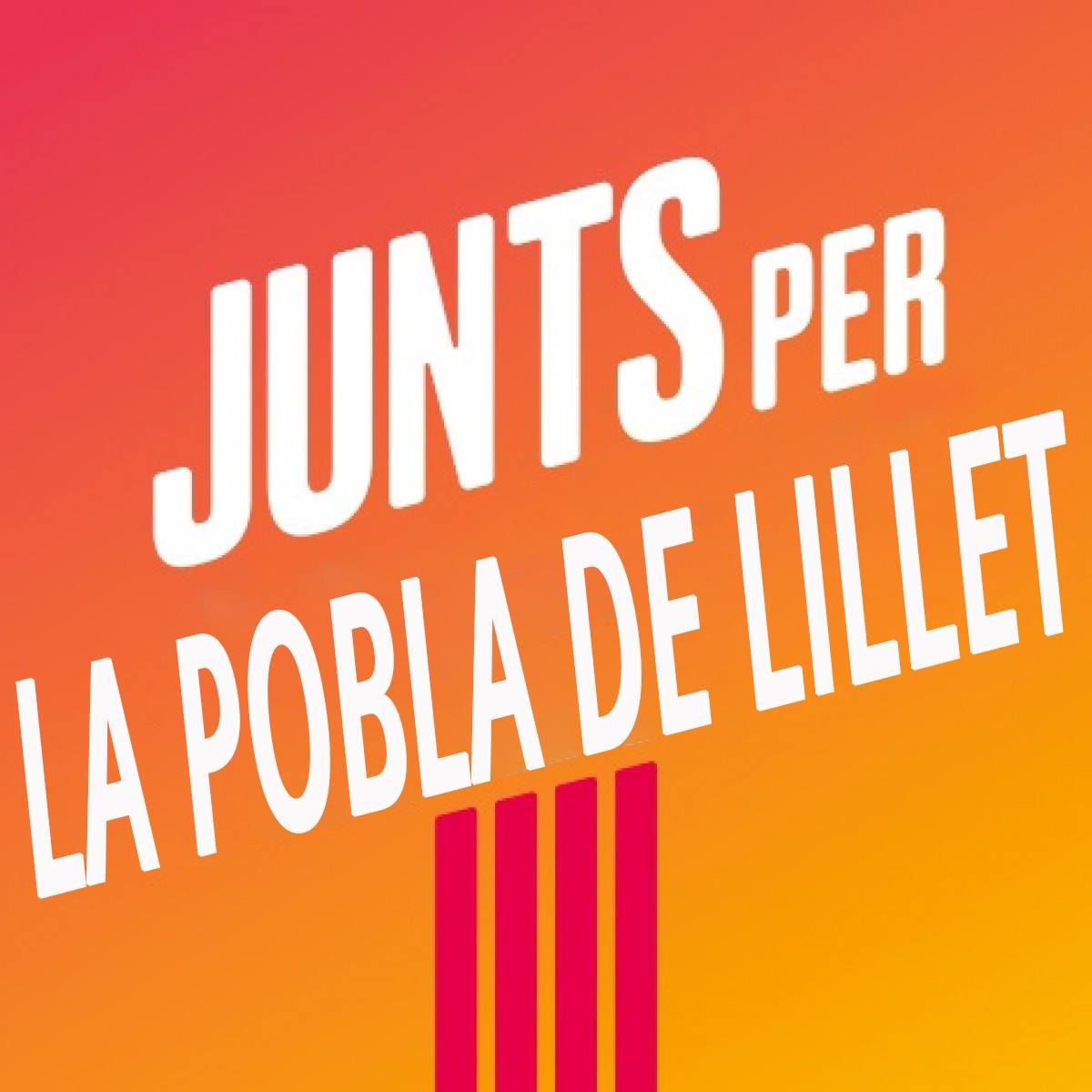 Logo Junts per La Pobla de Lillet - Junts X Cat