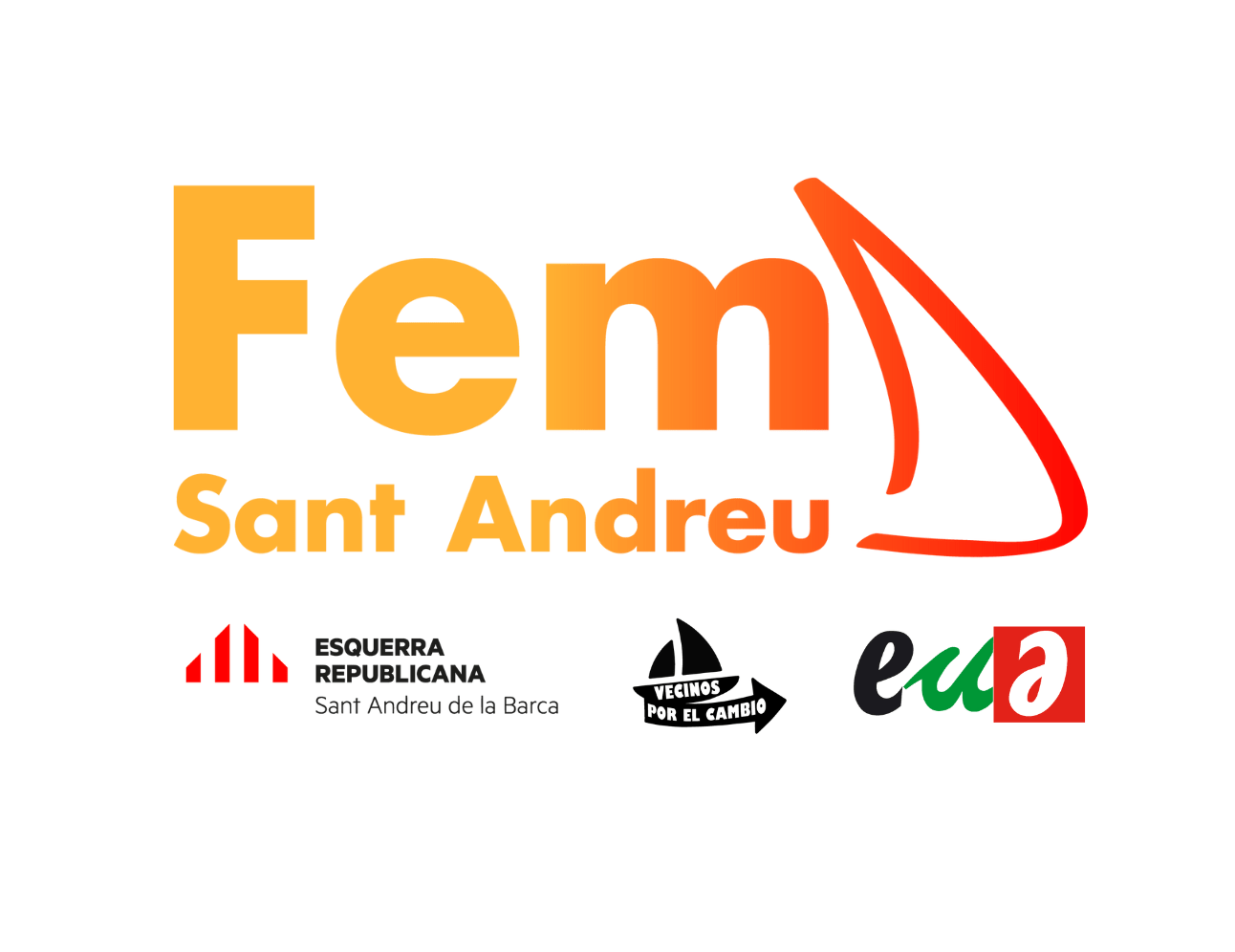 Logo FEM SANT ANDREU (ERC + Vecinos por el cambio + EUiA)