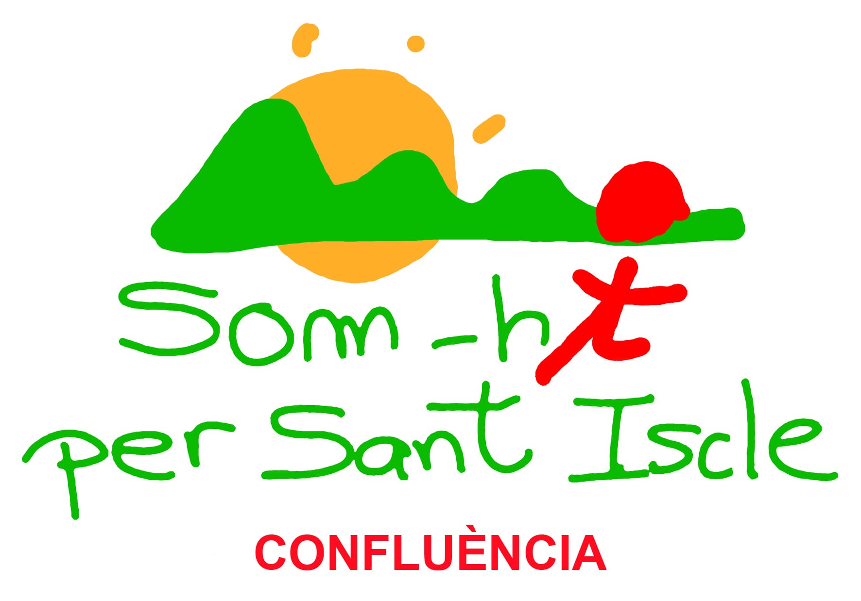 Logo Som-hi per Sant Iscle - Confluència