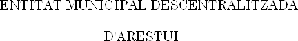 Logotip - Entitat Municipal Descentralitzada d'Arestui
