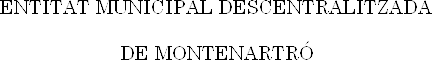 Logotip - Entitat Municipal Descentralitzada de Montenartró